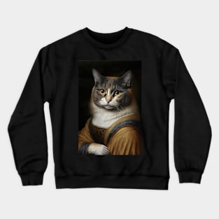 Cool portrait of a Cat Crewneck Sweatshirt